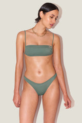 Ily Bandeau Top in Olive