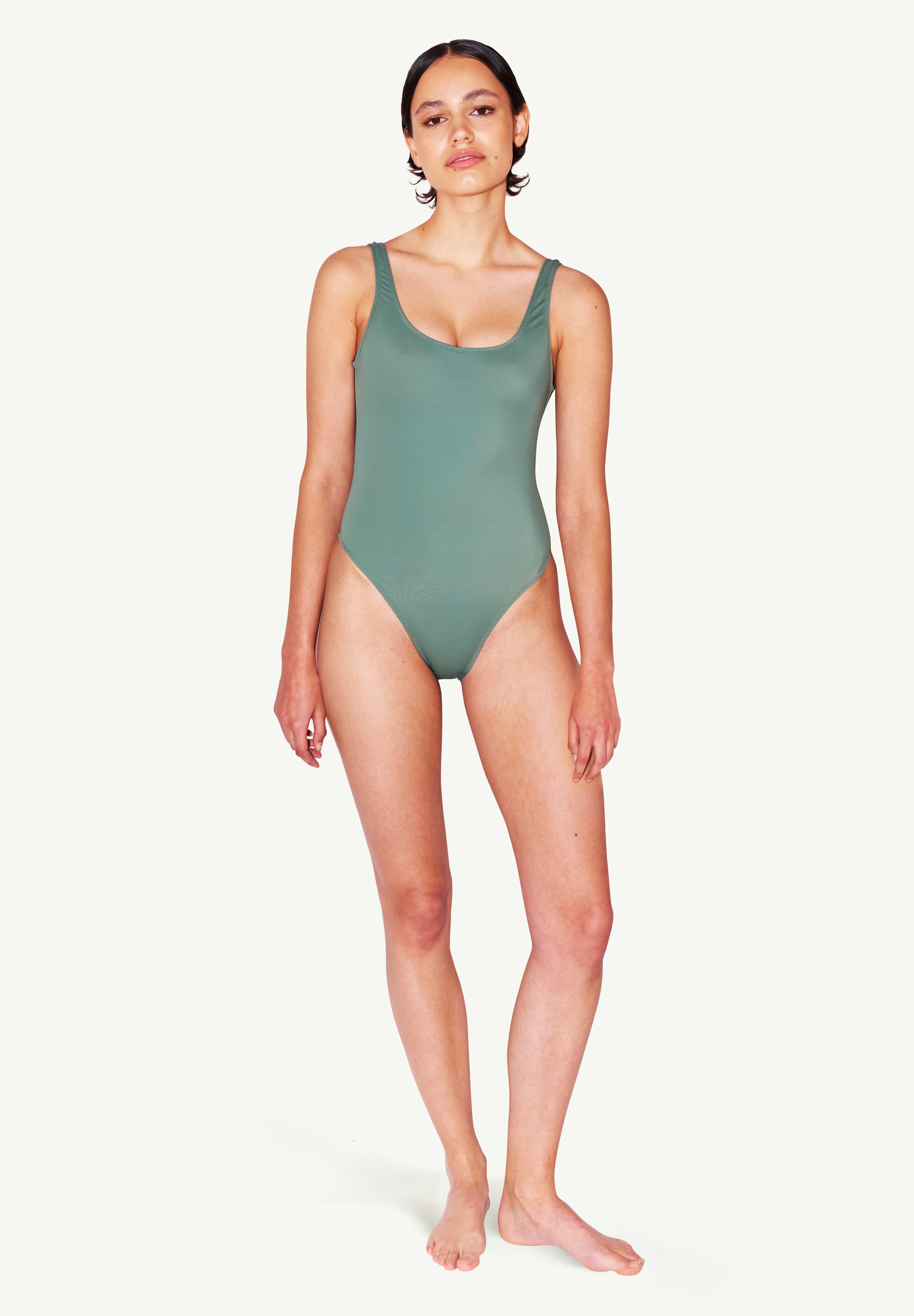 One-Piece Swimsuit in Olive