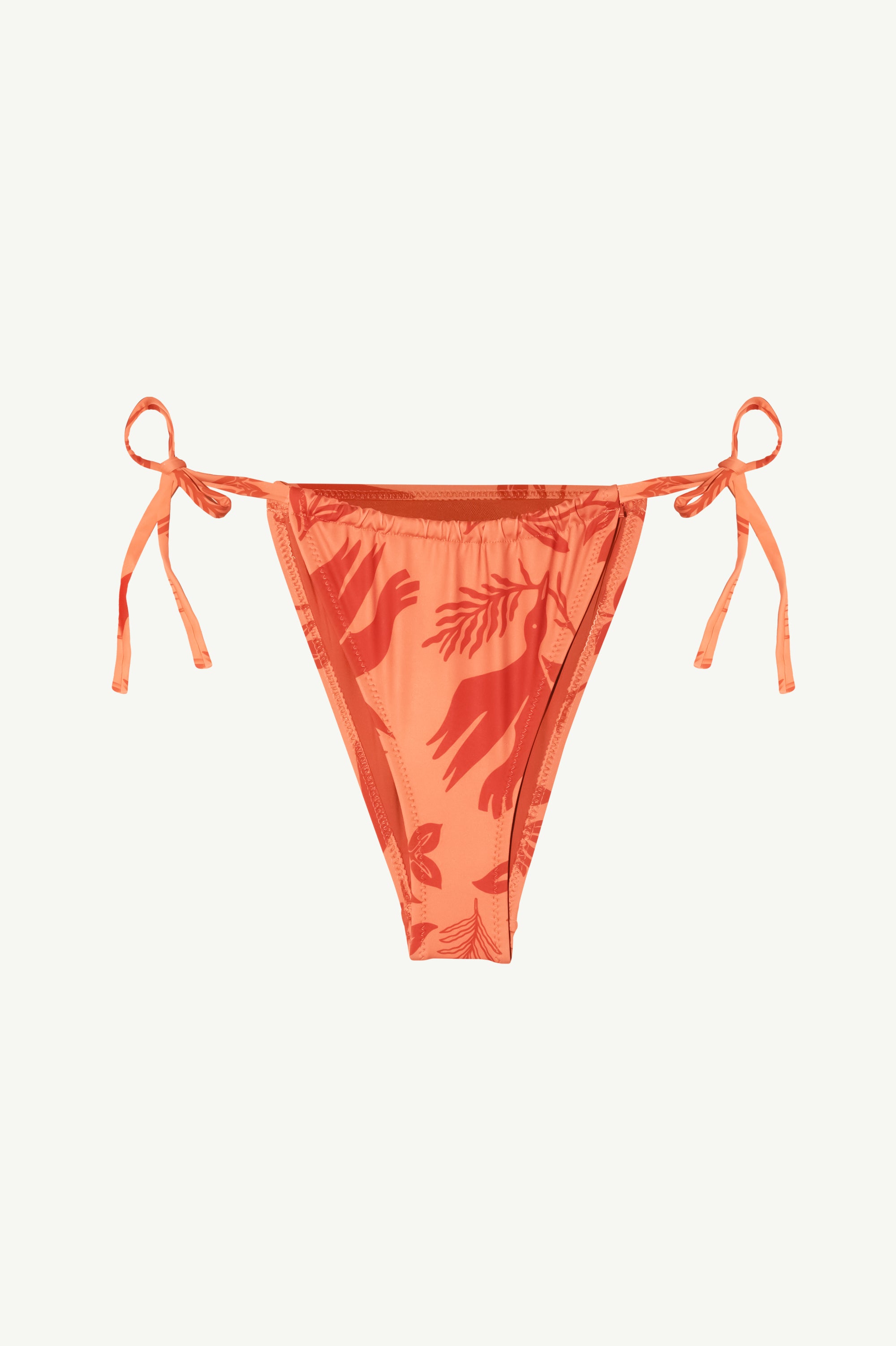 Beau Orange Sunset Desenli İpli Bikini Altı